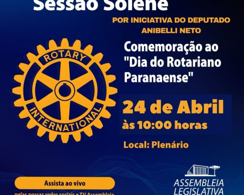 DIA DO ROTARIANO PARANAENSE CELEBRA O COMPANHEIRISMO ROTÁRIO E PRESTA HOMENAGENS NA CAPITAL DO ESTADO