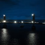 Em reta final, obras da Ponte de Guaratuba seguem inclusive no turno da noite