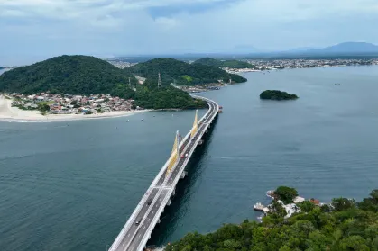 Governador Ratinho Junior inaugura a Ponte de Guaratuba