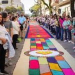 Curitiba celebra Corpus Christi com tapetes de mais de 2 quilômetros